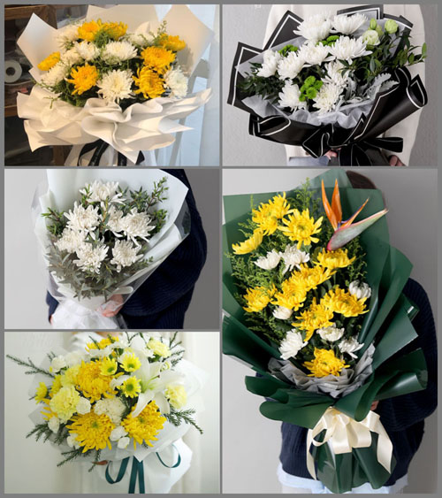 山东青岛即墨市温泉街道麻戈庄村白事花束代送
